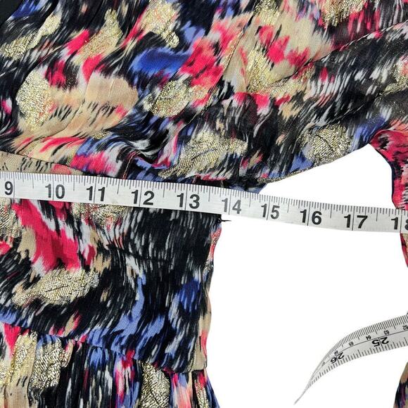 New Women’s Berenice Rayan Gold Print Short Dress Size 36/Small - Picture 10 of 12